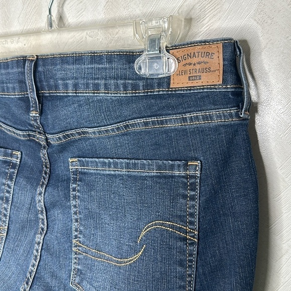 💙 🆕 LEVI Gold Label Women's Maternity Baby Bump Skinny Jeans large - Picture 5 of 9